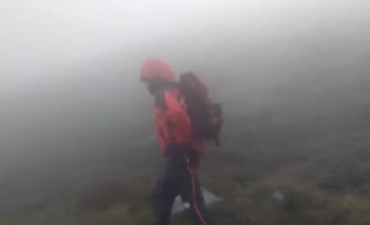 19 settembre 2024. Prato Spilla (Monchio delle Corti -PR). Squadre del CNSAS impegnate nella ricerca del velivolo disperso dal 17 settembre.