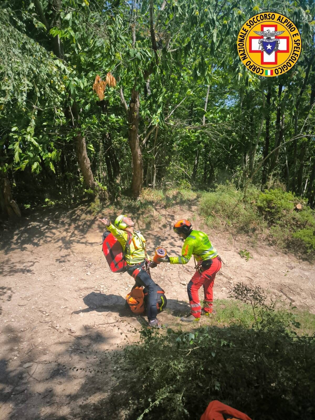 7 agosto 2025. Grizzana Morandi (BO). Attivazione GeoResq per malore durante escursione.