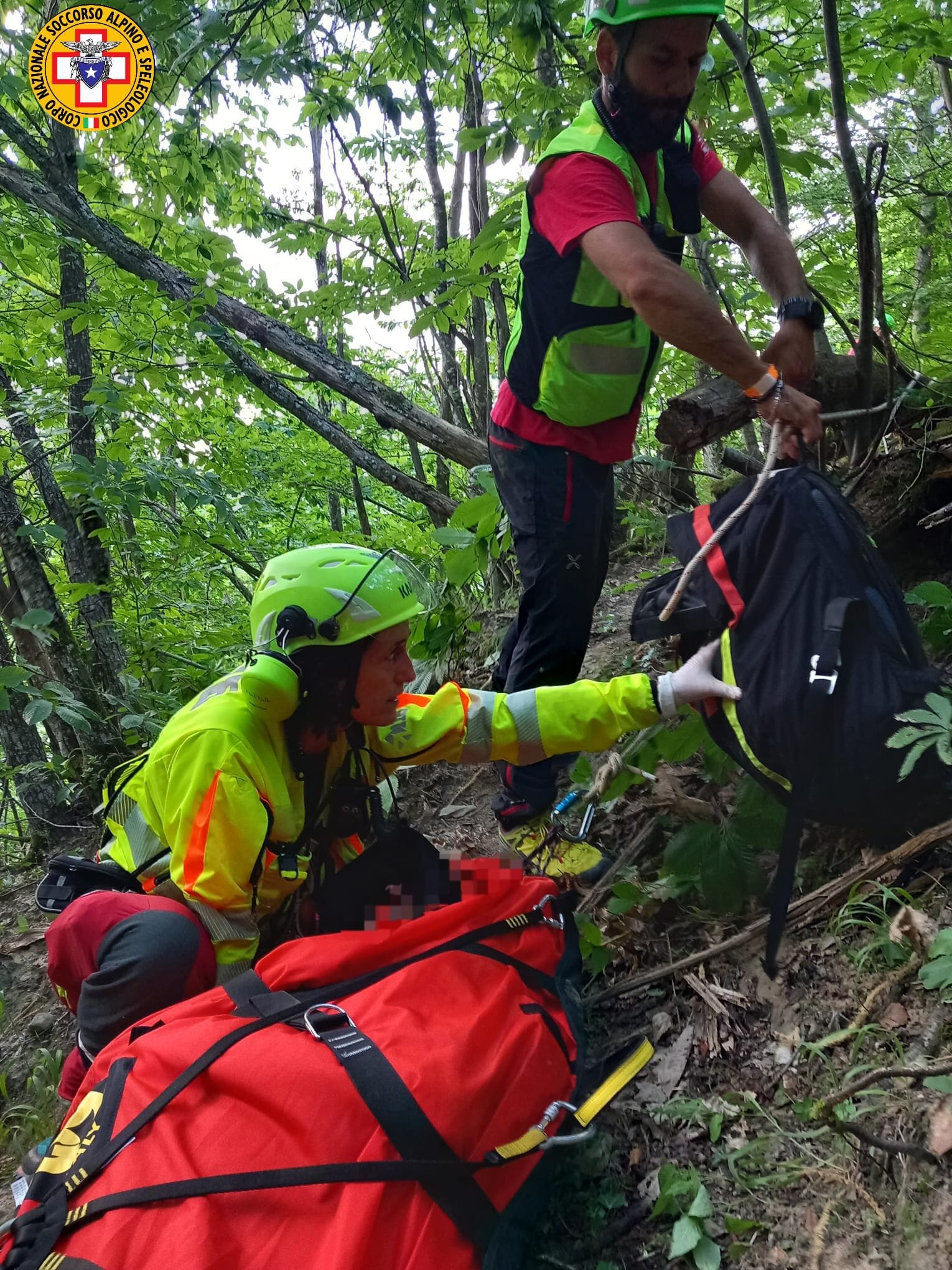 31 luglio 2023. Barragazza (comune di Castiglione dei Pepoli, BO). Escursionista cade in un canale.