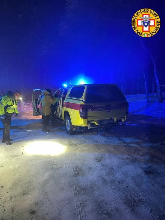 19 gennaio 2025. Monte Fumaiolo (Verghereto -FC). Soccorsa comitiva con perdita di orientamento.