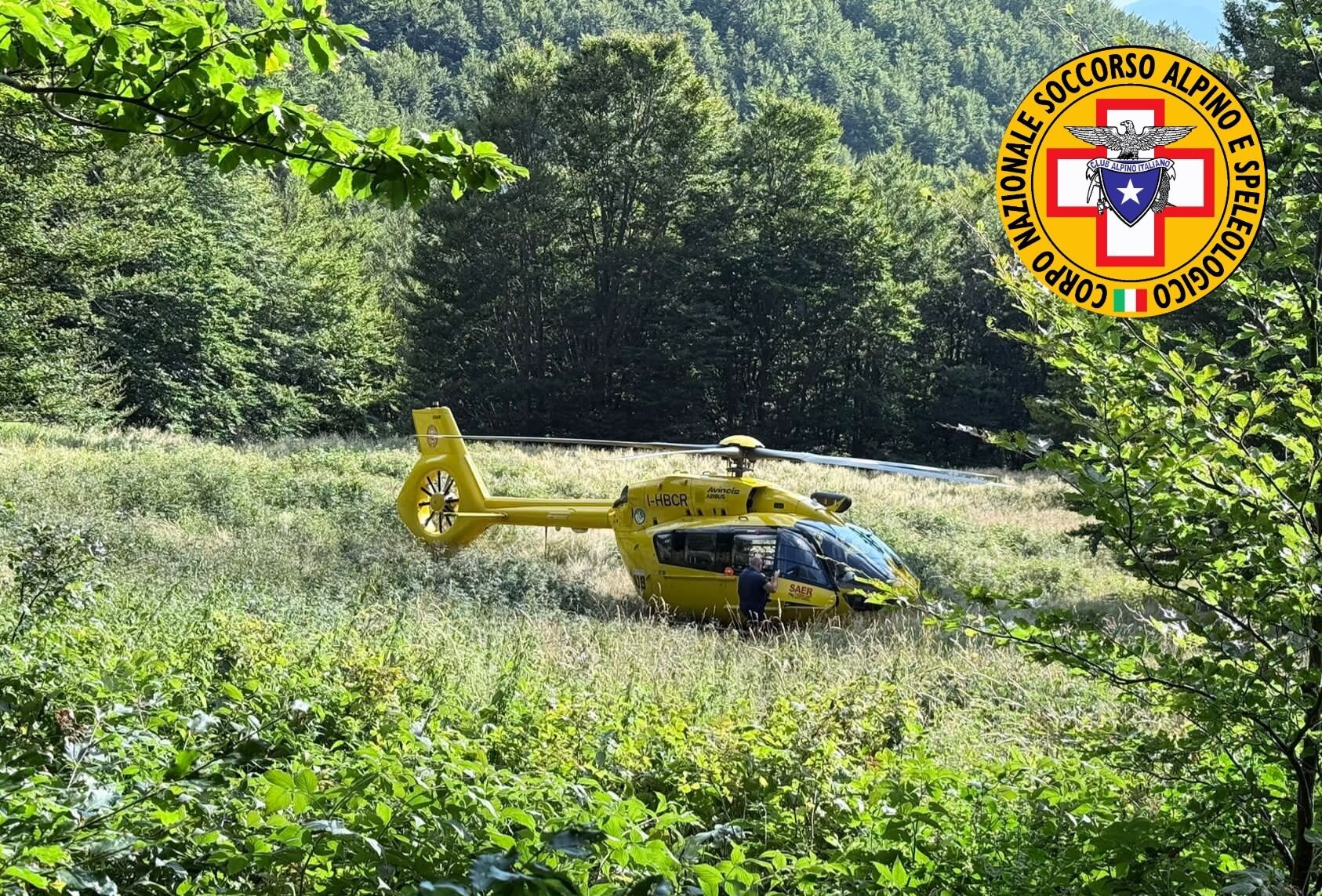 9 agosto 2025. Passo del Cirone (PR). Soccorso escursionista su crinale di confine Emilia Romagna - Toscana.