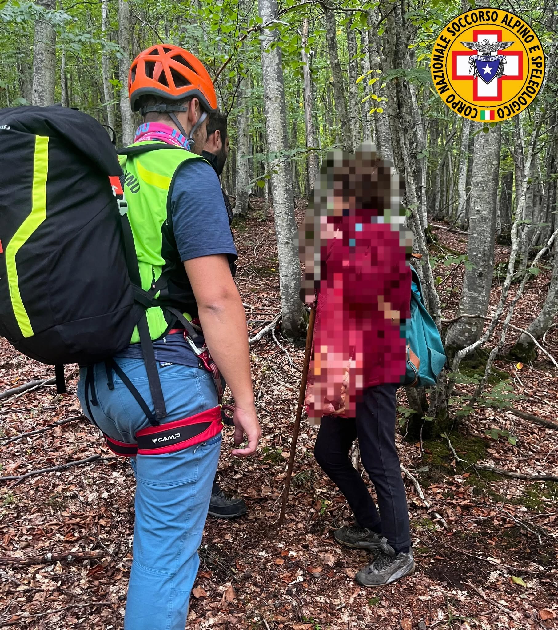 16 settembre 2025. Monte Cavalbianco (Ventasso - RE). Soccorsa fungaiola in difficolt&agrave;.