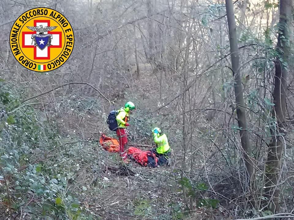 14 febbraio 2019. Sant'Andrea Bagni (Medesano -Pr). Anziana passa la notte all'addiaccio.