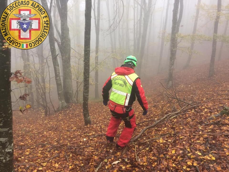 21 ottobre 2019. Passo della Fregarola (Rezzoaglio - Ge). Trovato senza vita il fungaiolo piacentino disperso da ieri sera.