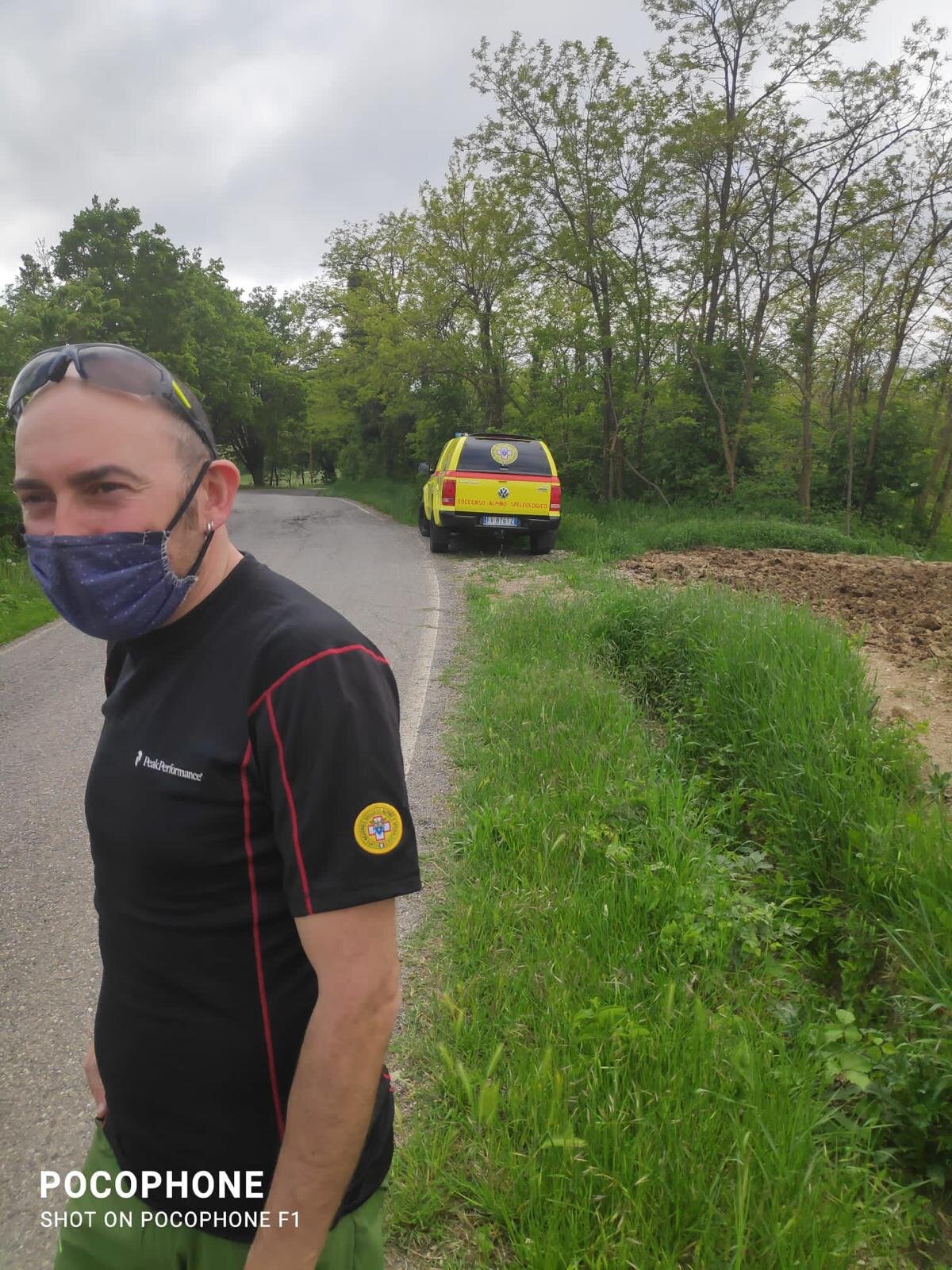 9 maggio 2021. Volpara (PV). Intervento di Supporto al Soccorso Alpino Lombardo per Biker caduto con trauma cranico.