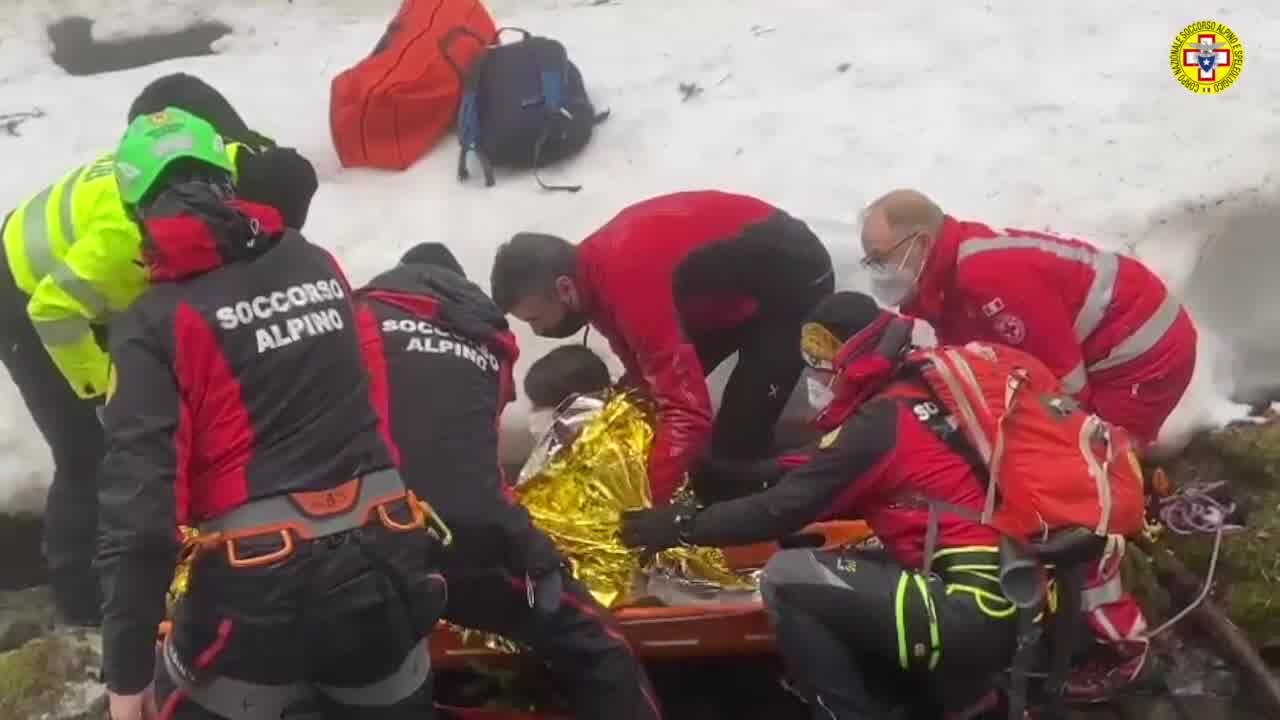 10 aprile 2021. Corno alle Scale - Lizzano in Belvedere (BO). Scivola e si procura un trauma durante escursione.