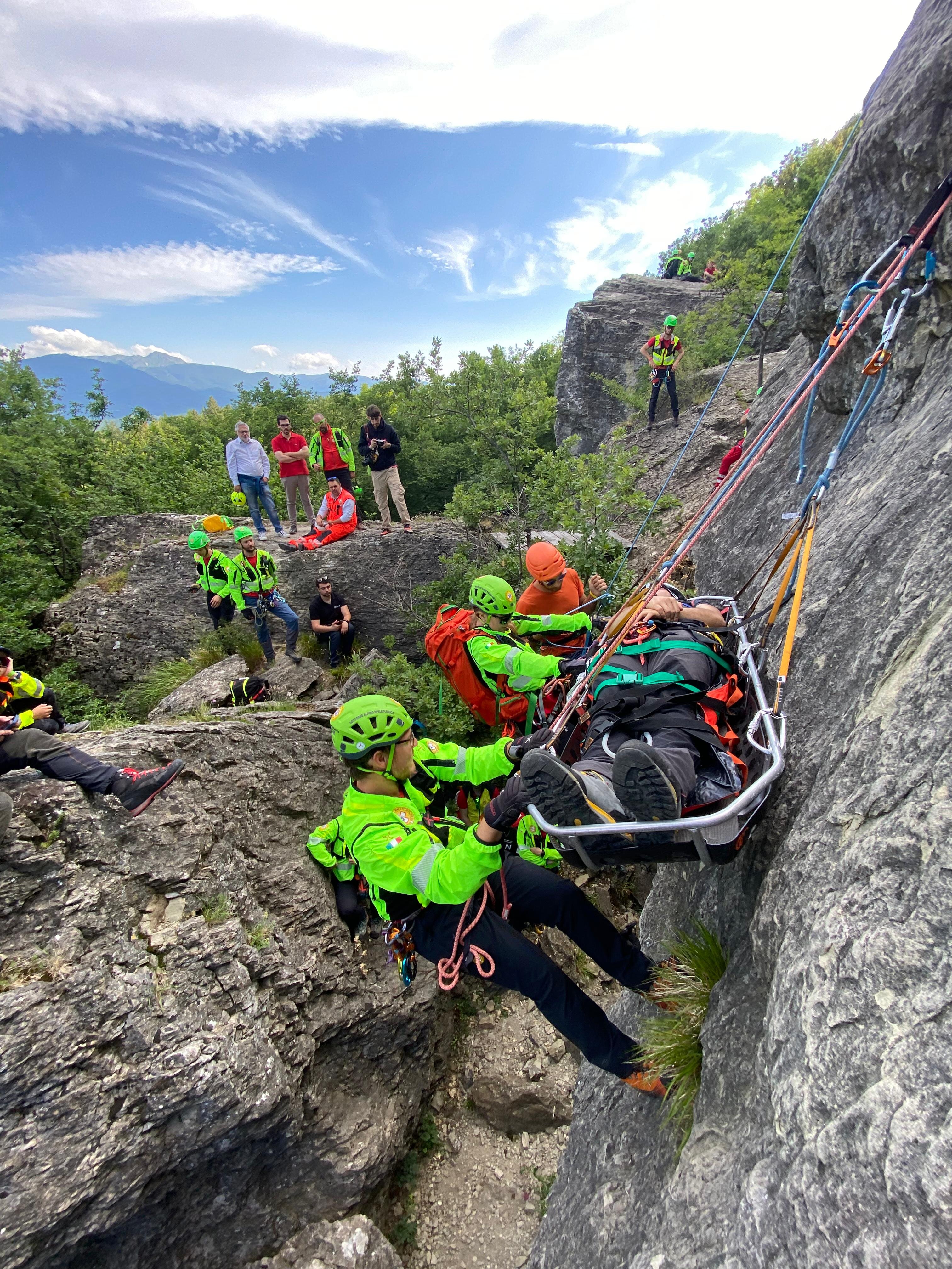 15 giugno 2024. Pietra di Bismantova (Castelnovo n&egrave; Monti - RE). Esercitazione tecnico-sanitaria regionale.