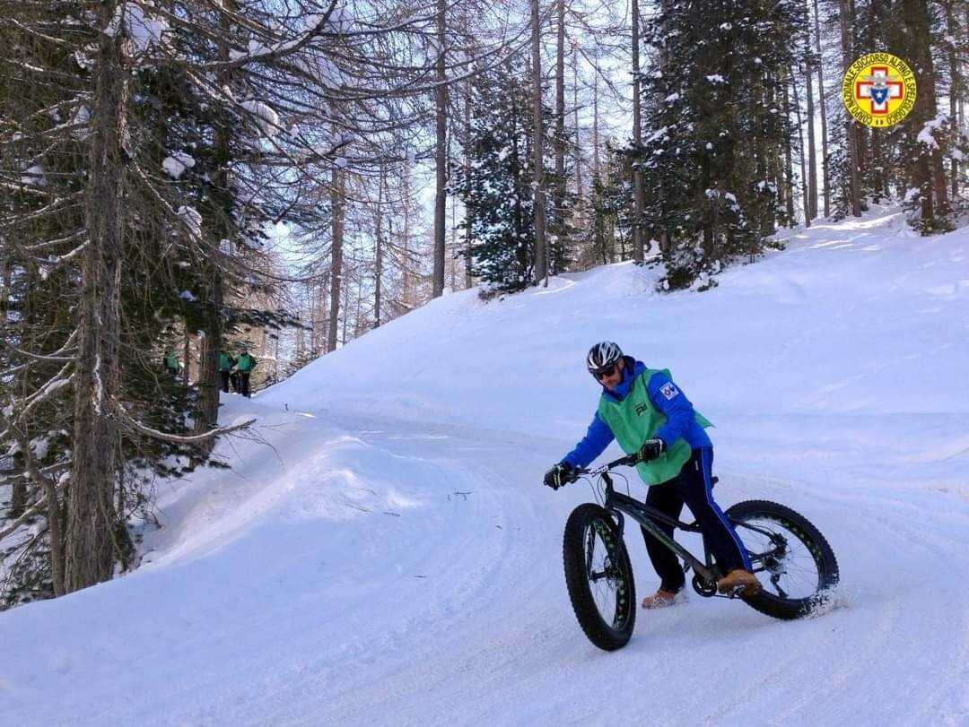 16 gennaio 2021. Bagno di Romagna FC. Cade dalla mountain bike
