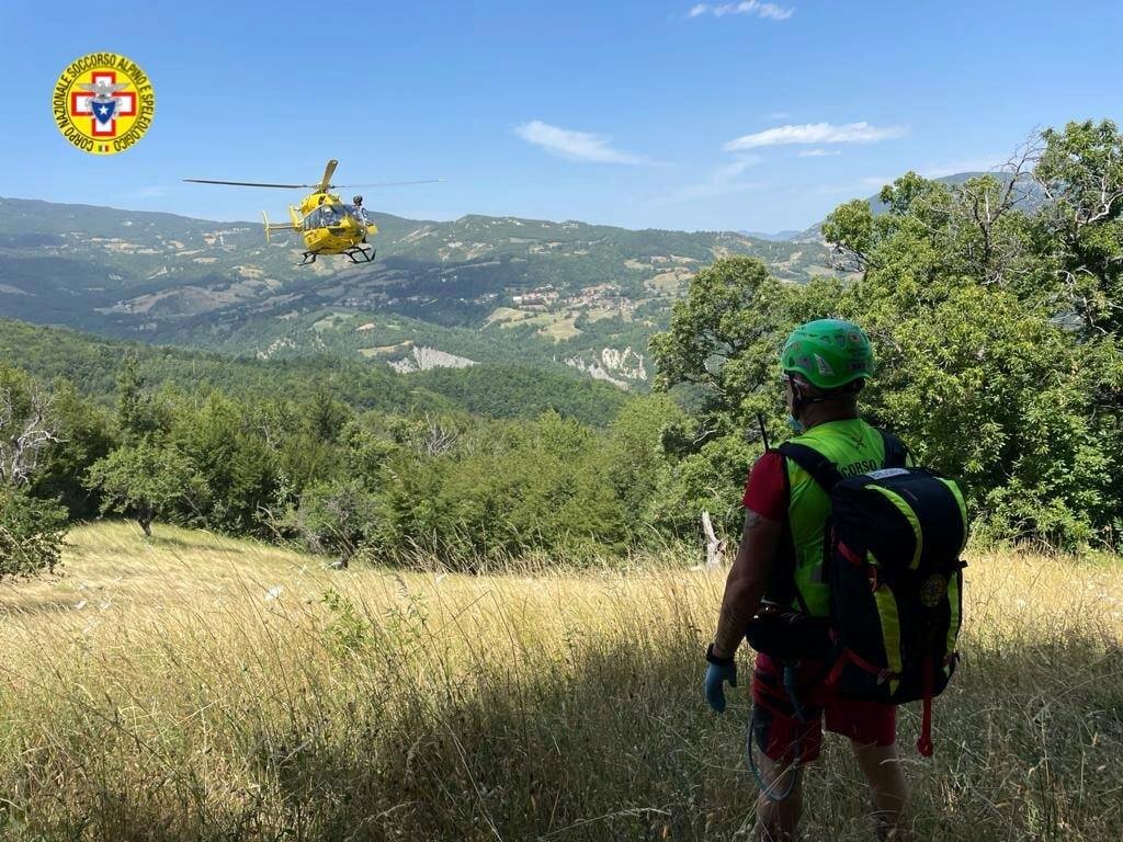 31 luglio 2021. Cereggio (RE). Cade durante escursione in mountain bike.