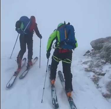 1 aprile 2025. Doganaccia - Cutigliano (PT). Soccorsi escursionisti in difficolt&agrave;.