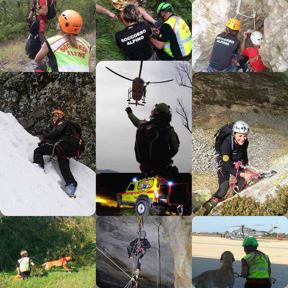 8 marzo 2019. AUGURI alle Donne del Soccorso Alpino e Speleologico.