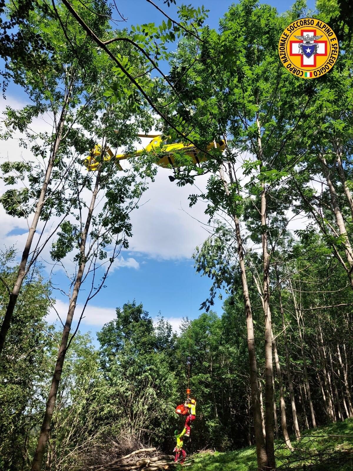 5 settembre 2024. Monte Colombo (RN). Biker cade nel bosco.