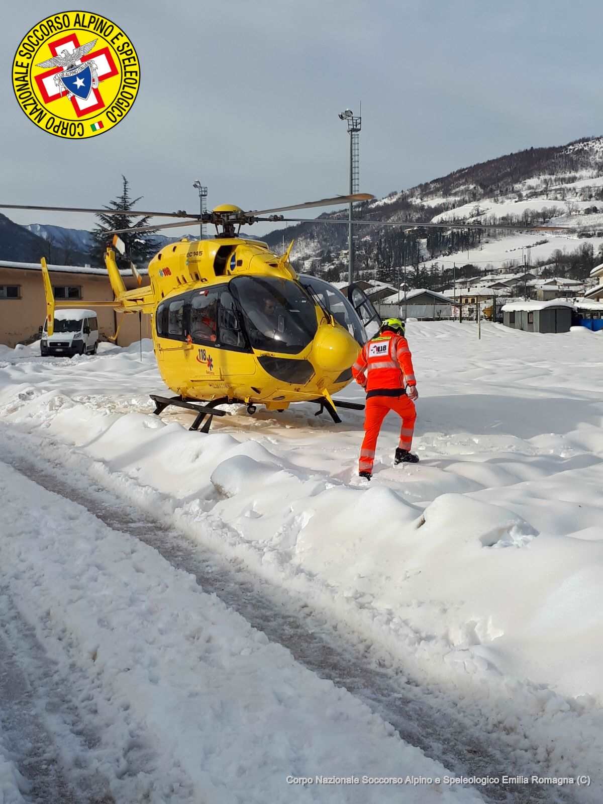 4 marzo 2018. Santa Sofia (FC). Intervento di supporto alle operazioni di elisoccorso di Eliravenna.