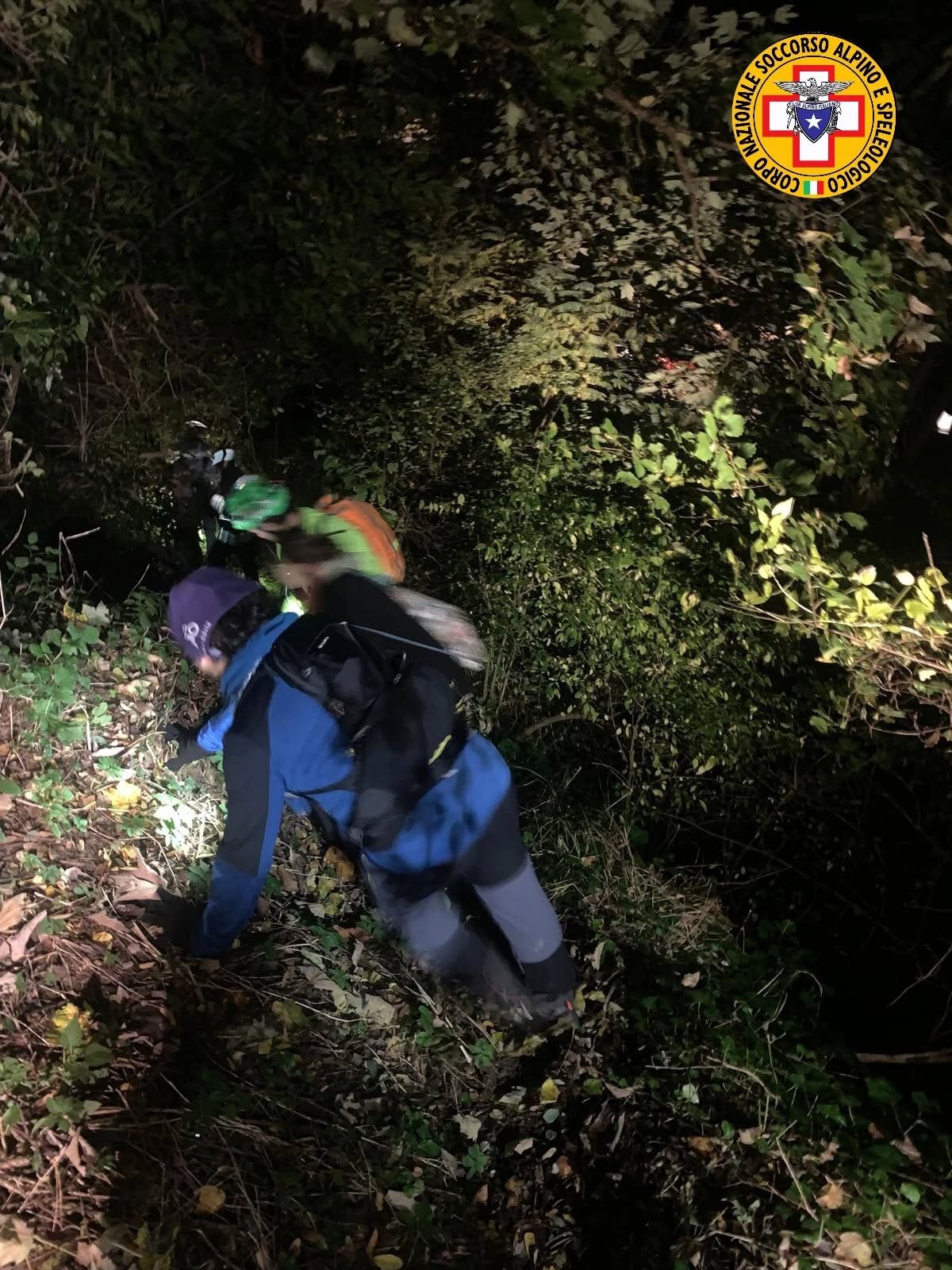 26 ottobre 2025. Val 'Abeta (Premilcuore - FC). Soccorsi escursionisti in difficolt&agrave;.