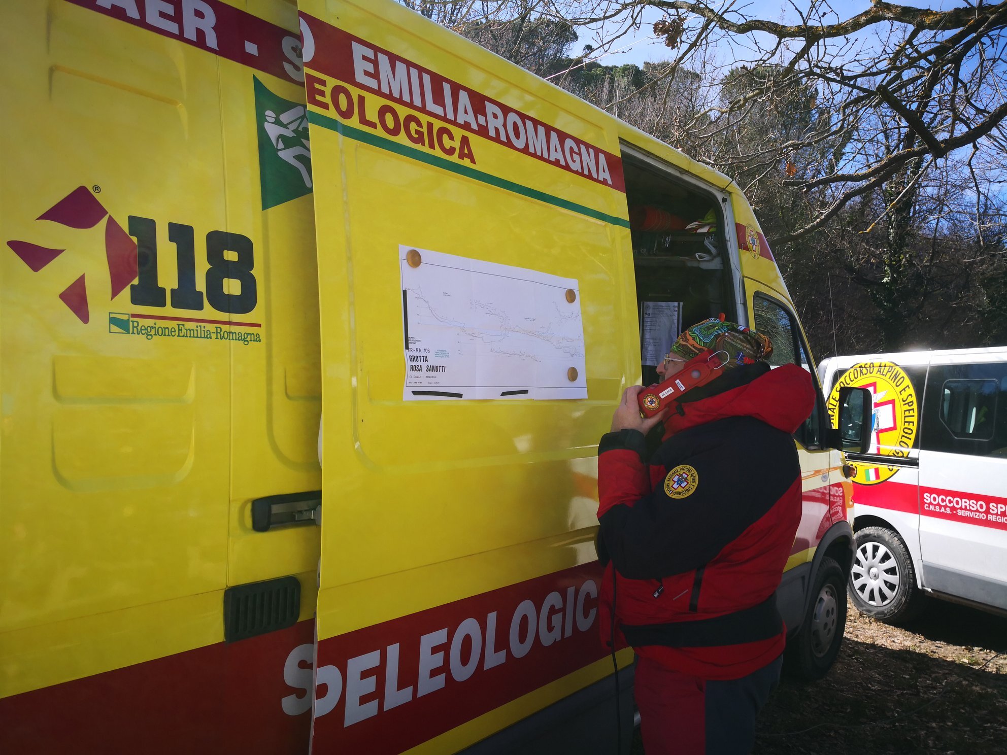 24 febbraio 2019. Brisighella (RA). Soccorso Speleologico: esercitazione all&rsquo;Abisso Acquaviva Rosa Saviotti.