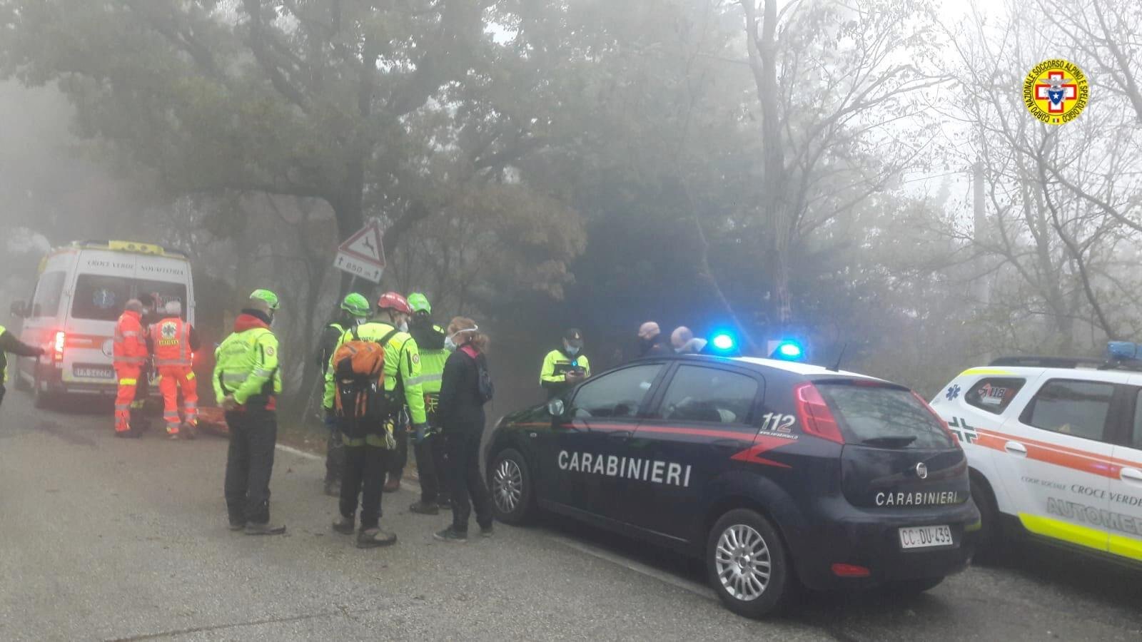 28 novembre 2020. San Leo (RN). Cade in un dirupo tornando a casa.