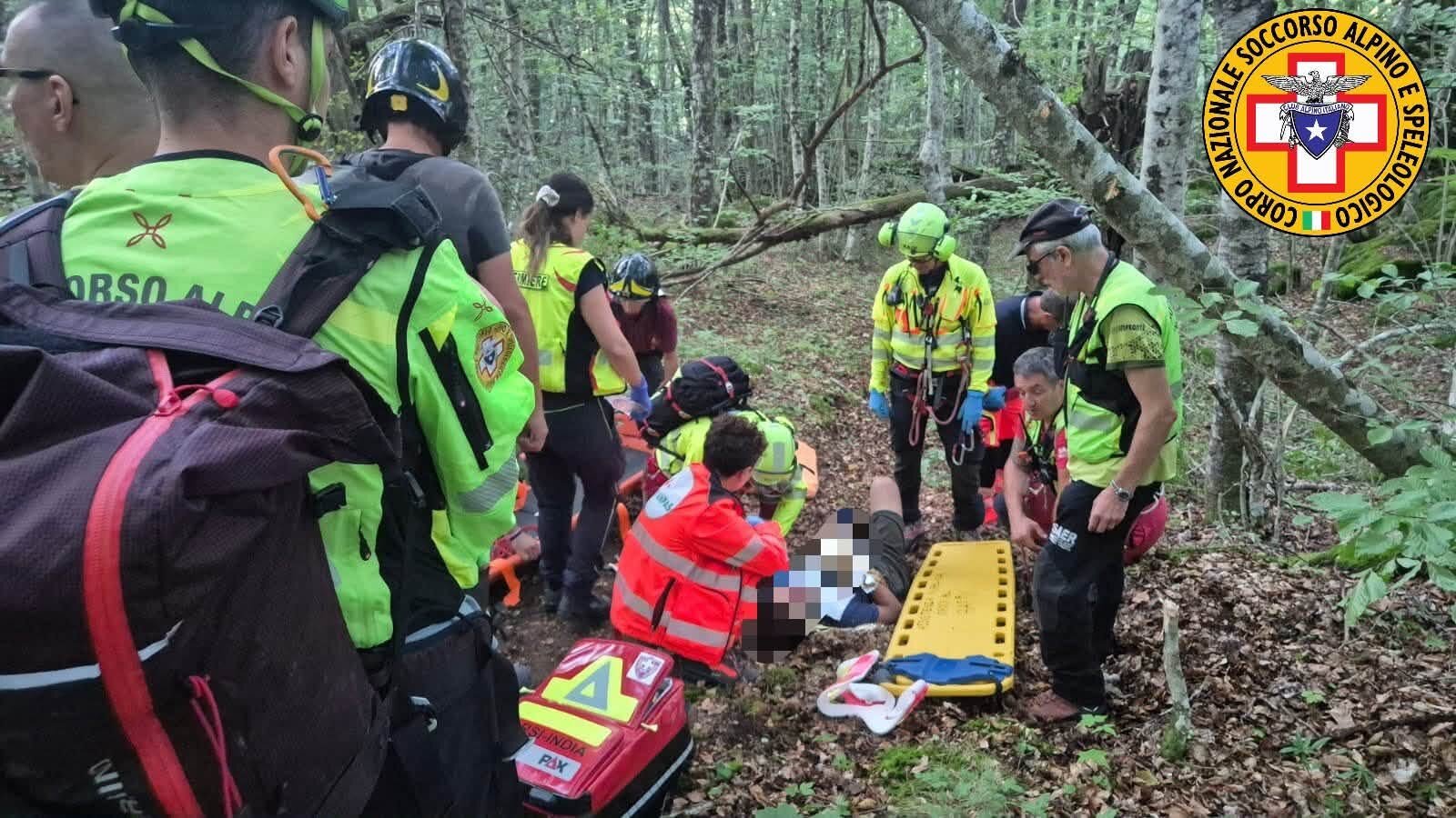 25 agosto 2026. Bardi (PR): Soccorso biker.
