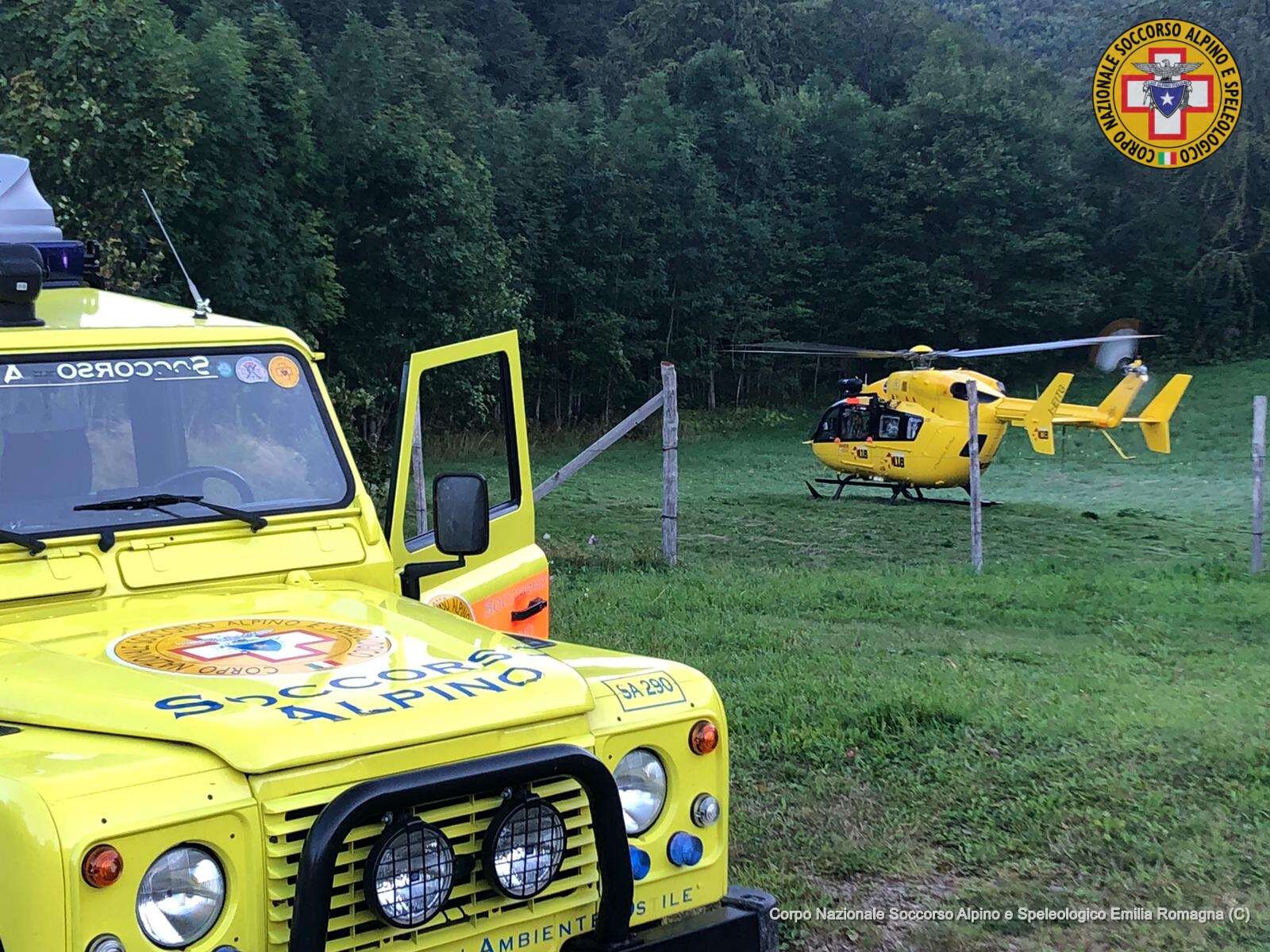 26 agosto 2020. I Taburri - Fanano (MO). Soccorsa bambina morsa da serpente durante escursione.