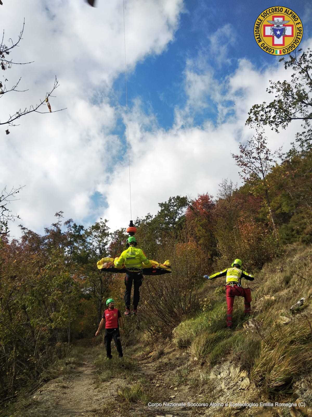 15 ottobre 2022. Pecorara e Passo Incisa (PC). Doppio intervento di soccorso nella mattinata per i tecnici del CNSAS Monte Alfeo.