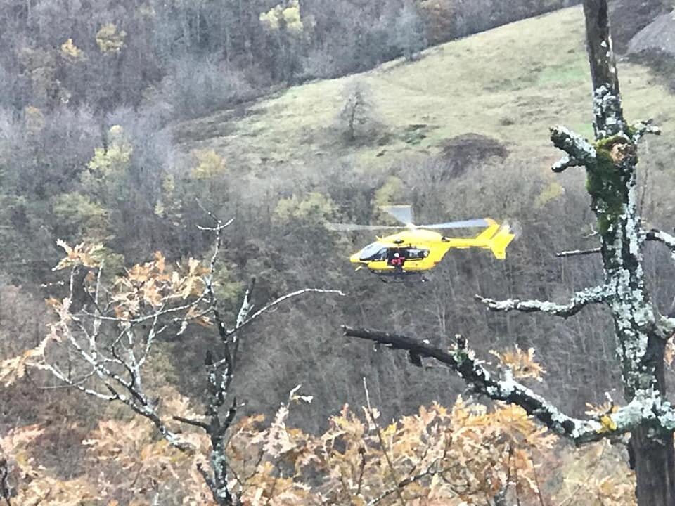 24 novembre 2019. Scivola mentre &egrave; a caccia: soccorso nei boschi di Roccapelago (MO)