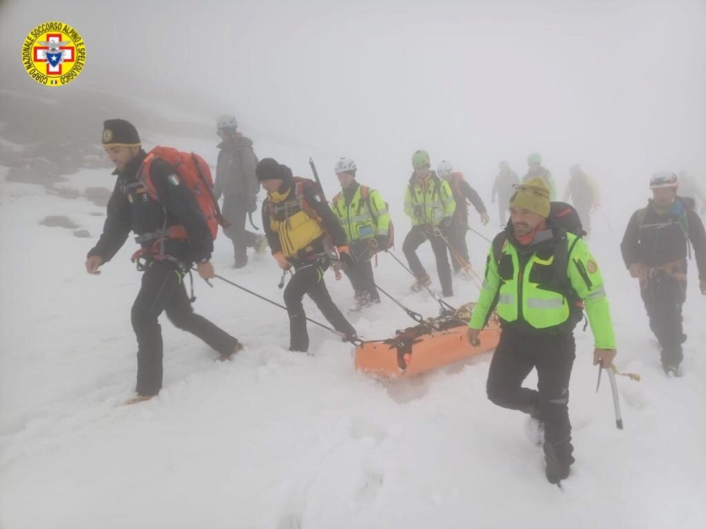 17 marzo 2022. Monte Giovo (Pievepelago - MO). Accusa malore durante dopo ascesa in cordata.