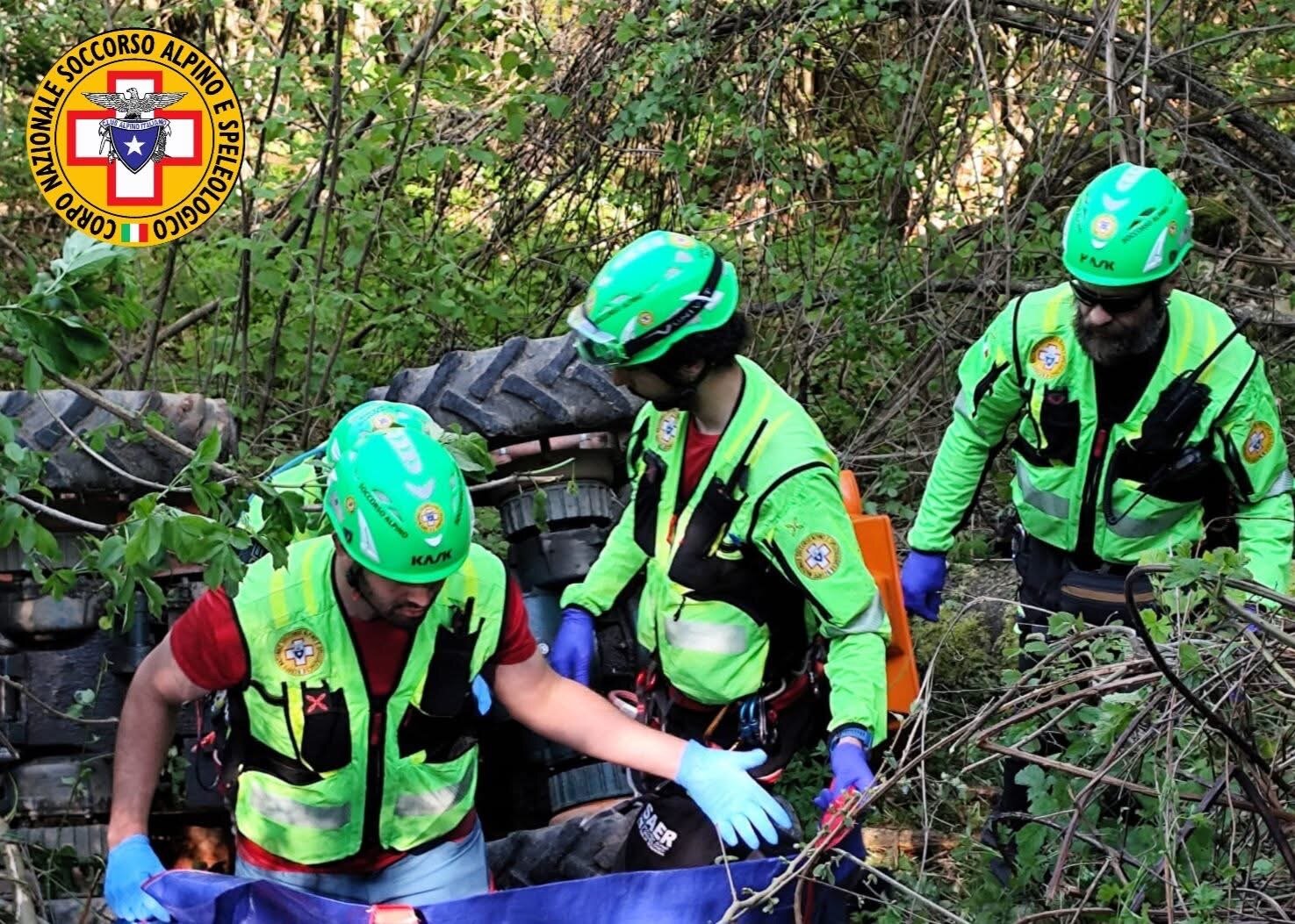 30 aprile 2025. Costa di Groppo Ducale (Bettola - PC). Incidente agricolo.