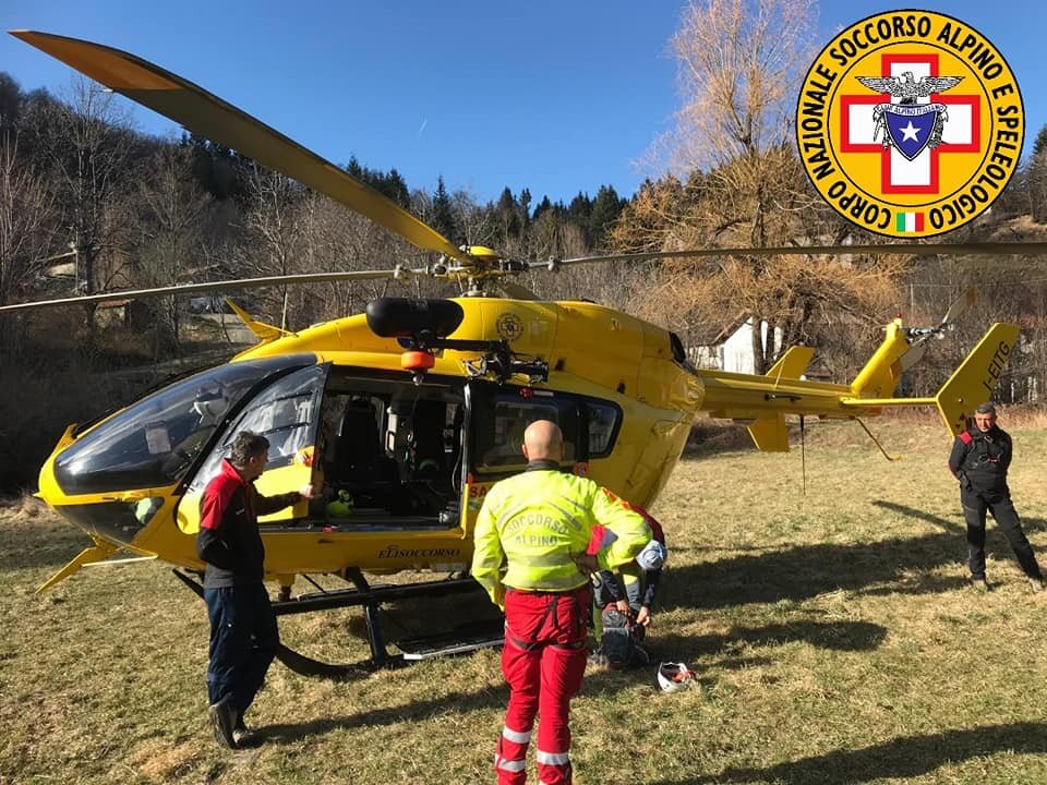 17 marzo 2019. Ferrata Monte Penna (Civago di Villa Minozzo - Re). Alpinista cade sulla Ferrata.