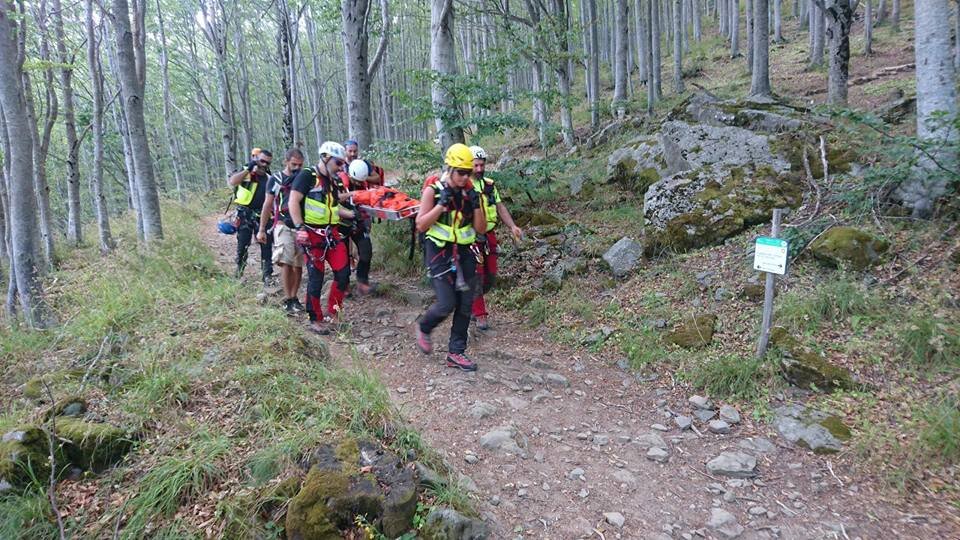 31 ottobre 2017 - Marzabotto (Bo). Donna si infortuna su sentiero; il SAER attivato in supporto all&rsquo;ambulanza.