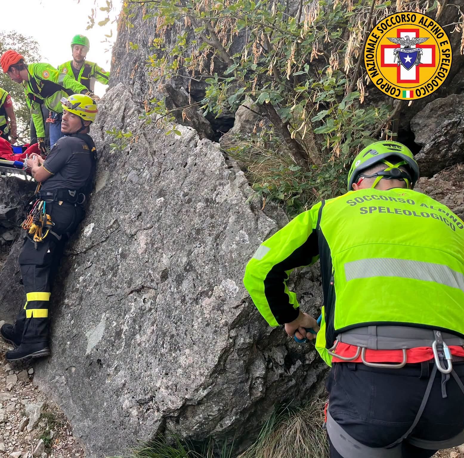 17 ottobre 2026. Pietra di Bismantova ( Castelnovo nè Monti - RE). Soccorso arrampicatore.