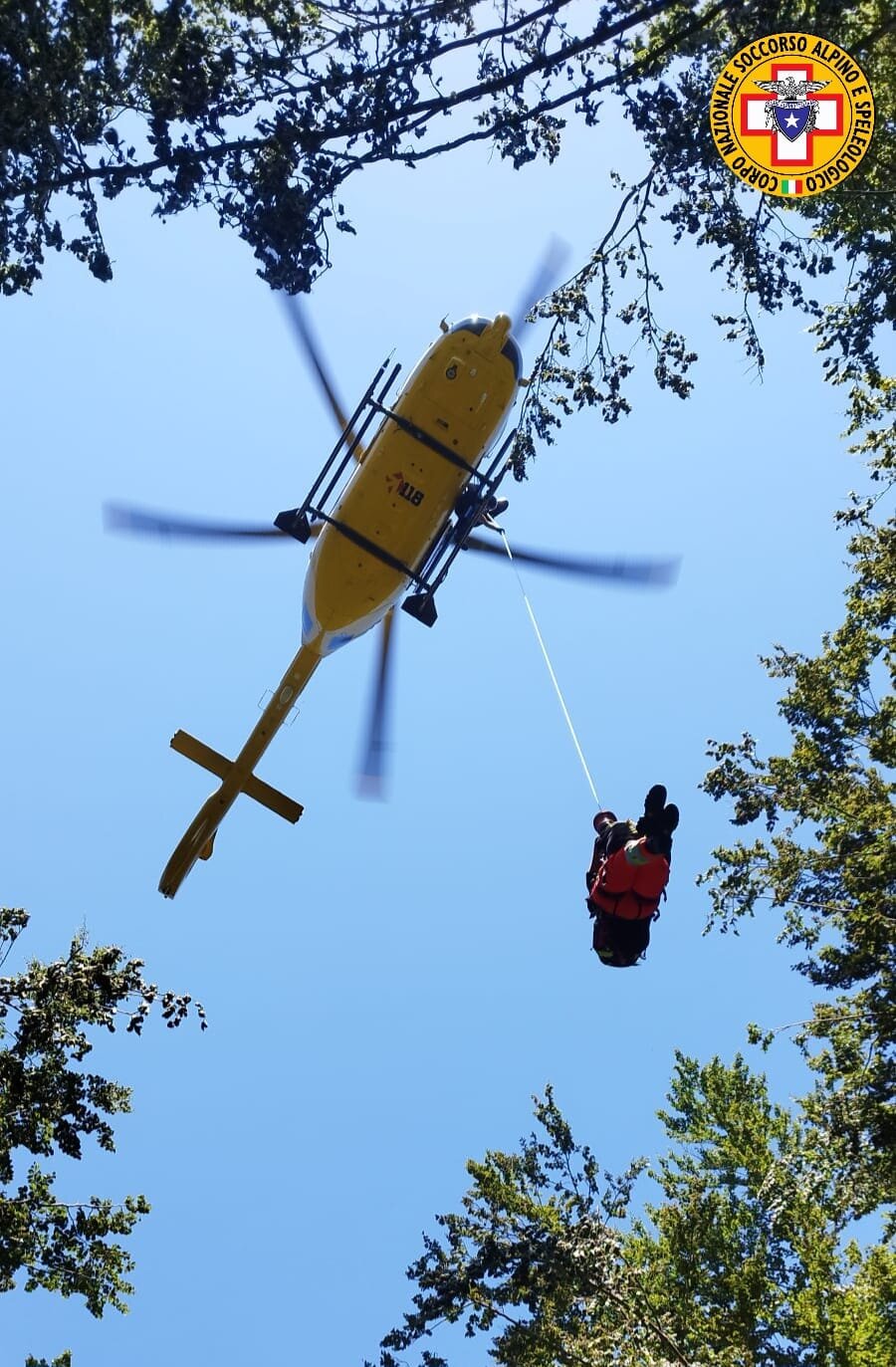 14 luglio 2024. Libro Aperto (MO). Soccorsa escursionista con reazione allergica.