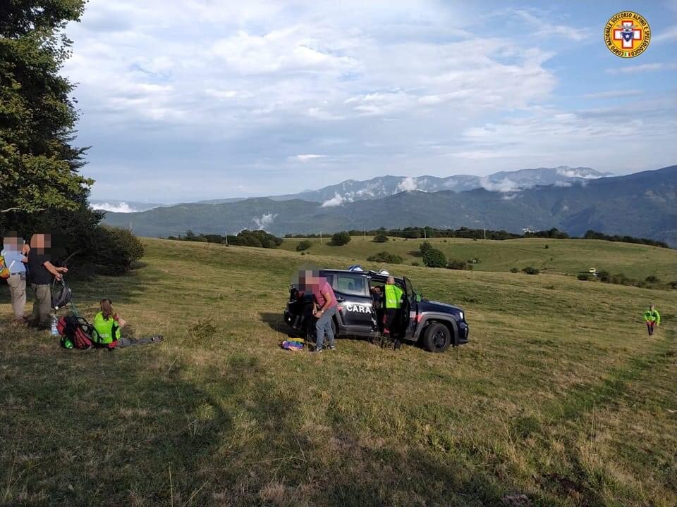 4 settembre 2024. Ottone (PC). Soccorsi escursionisti in diffocolt&agrave;.