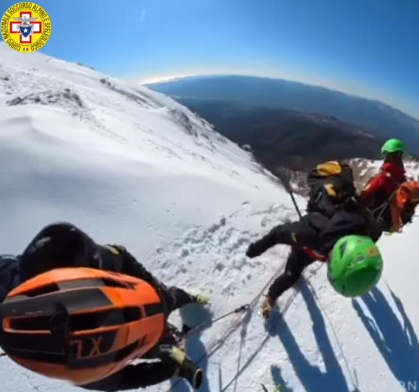 14 febbraio 2021. Monte Marmagna (PR). Recuperato il corpo senza vita dell'alpinista deceduto lo scorso 11 febbraio.