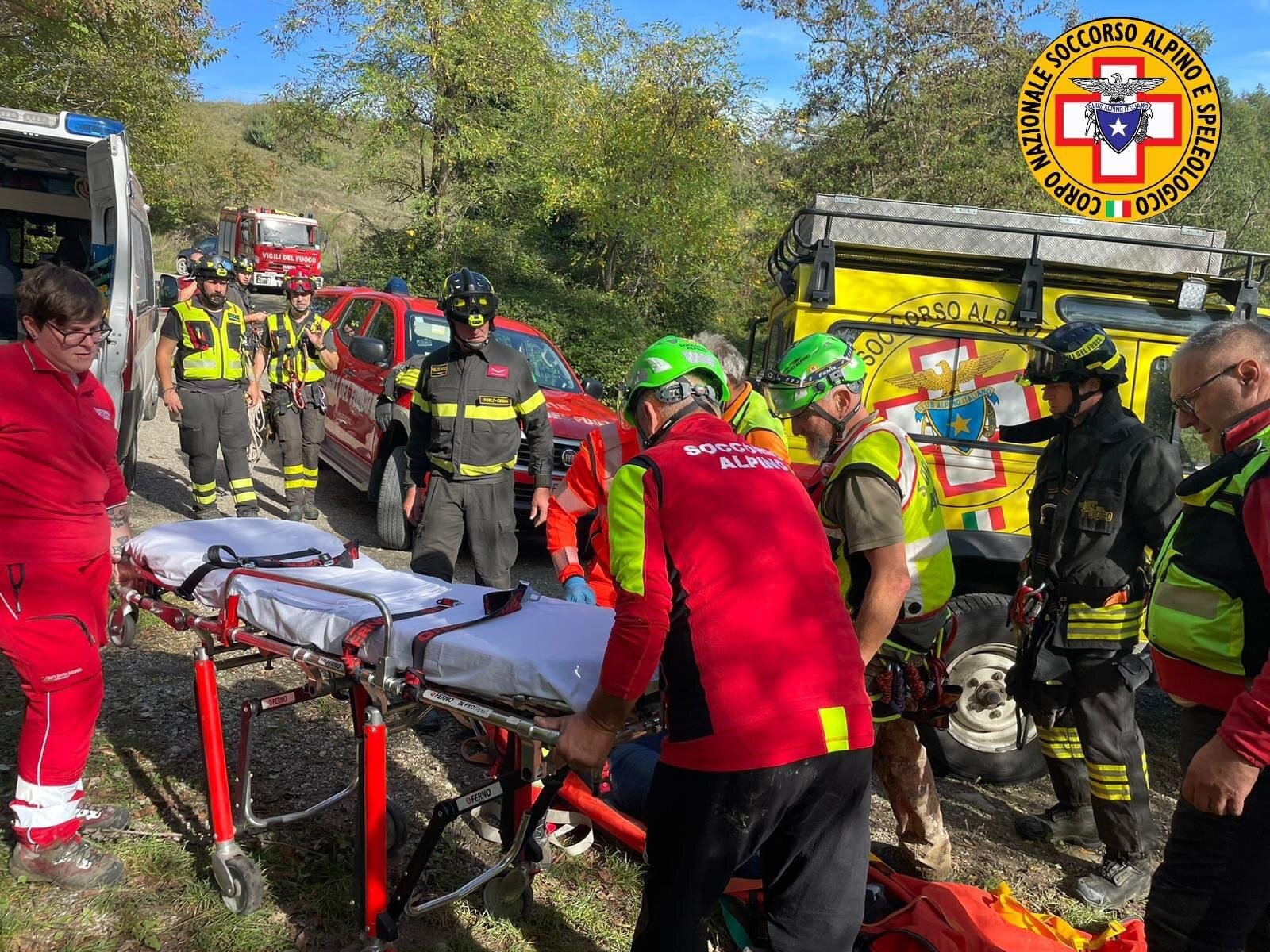 13 ottobre 2024. Civitella di Romagna (FC). Scivola nel bosco procurandosi un trauma.