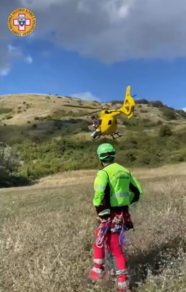 31 agosto 2025. Pietramala (Fiorenzuola - FI). Intervento per parapendio precipitato.