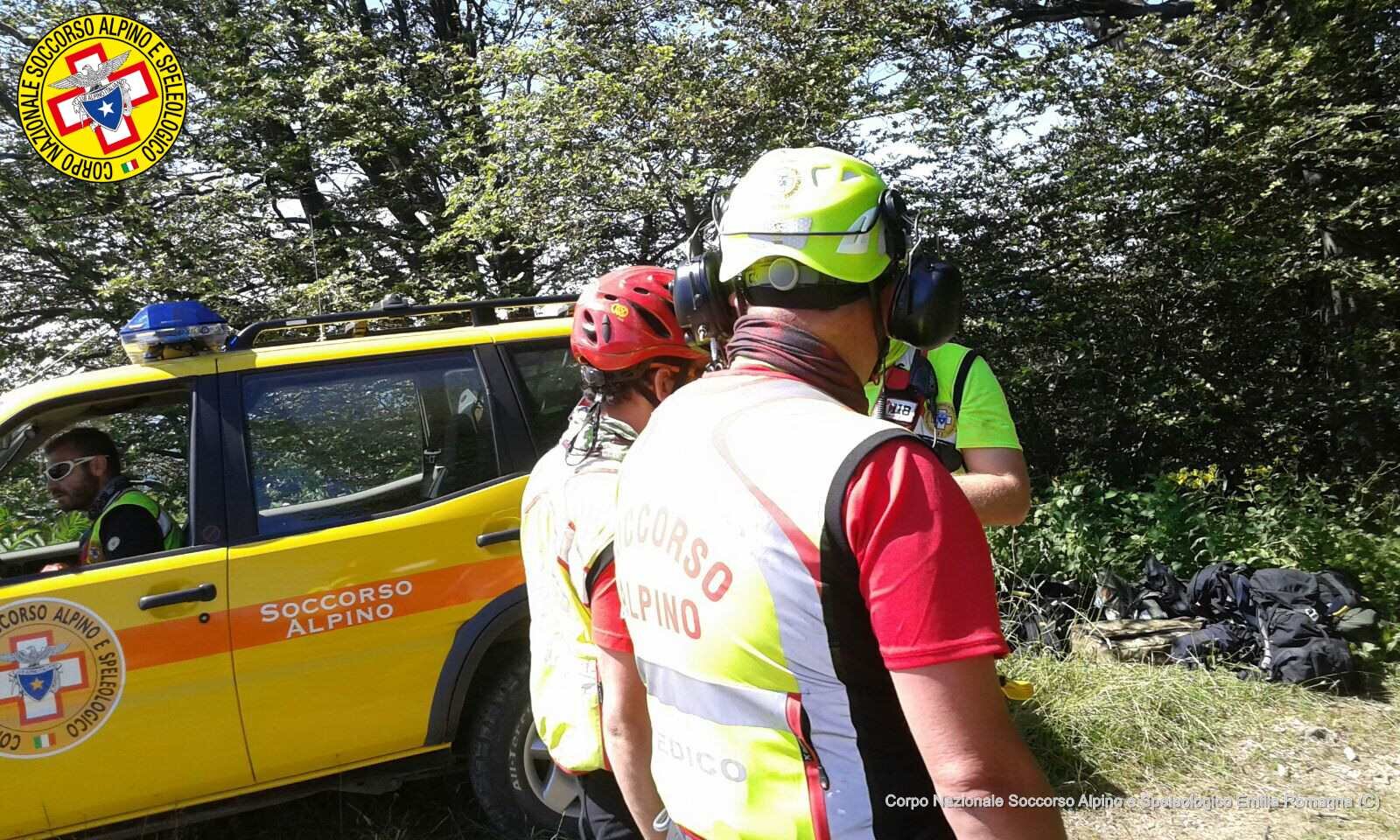 14 luglio 2018. Fellicaro (MO). Escursionista perde l'orientamento, individuato e soccorso dai tecnici del Soccorso Alpino.