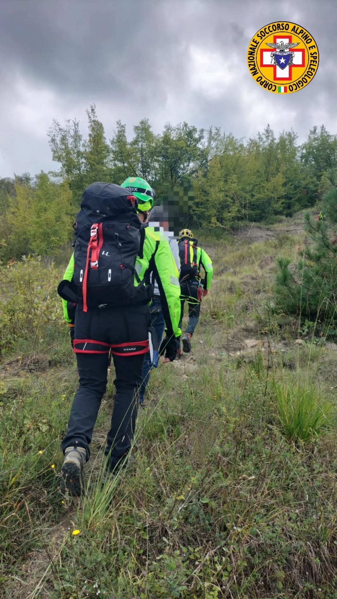 15 settembre 2025. Pian del Poggio (PC). Soccorso fungaiolo in difficolt&agrave;,