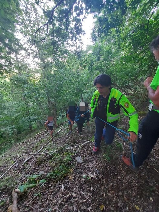 31 luglio 2021. Rio Gorotta (Bedonia - Pr) Escursionisti con perdita di orientamento.