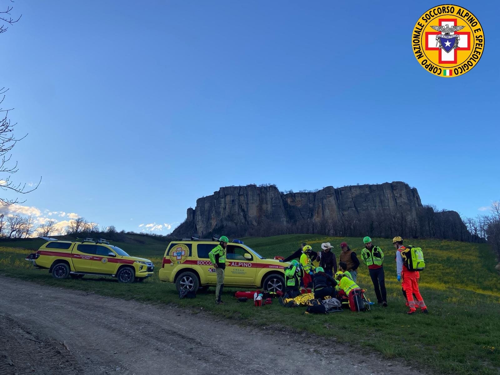 24 marzo 2024. casale di Bismantova (RE). Terzo intervento per il Soccorso Alpino.
