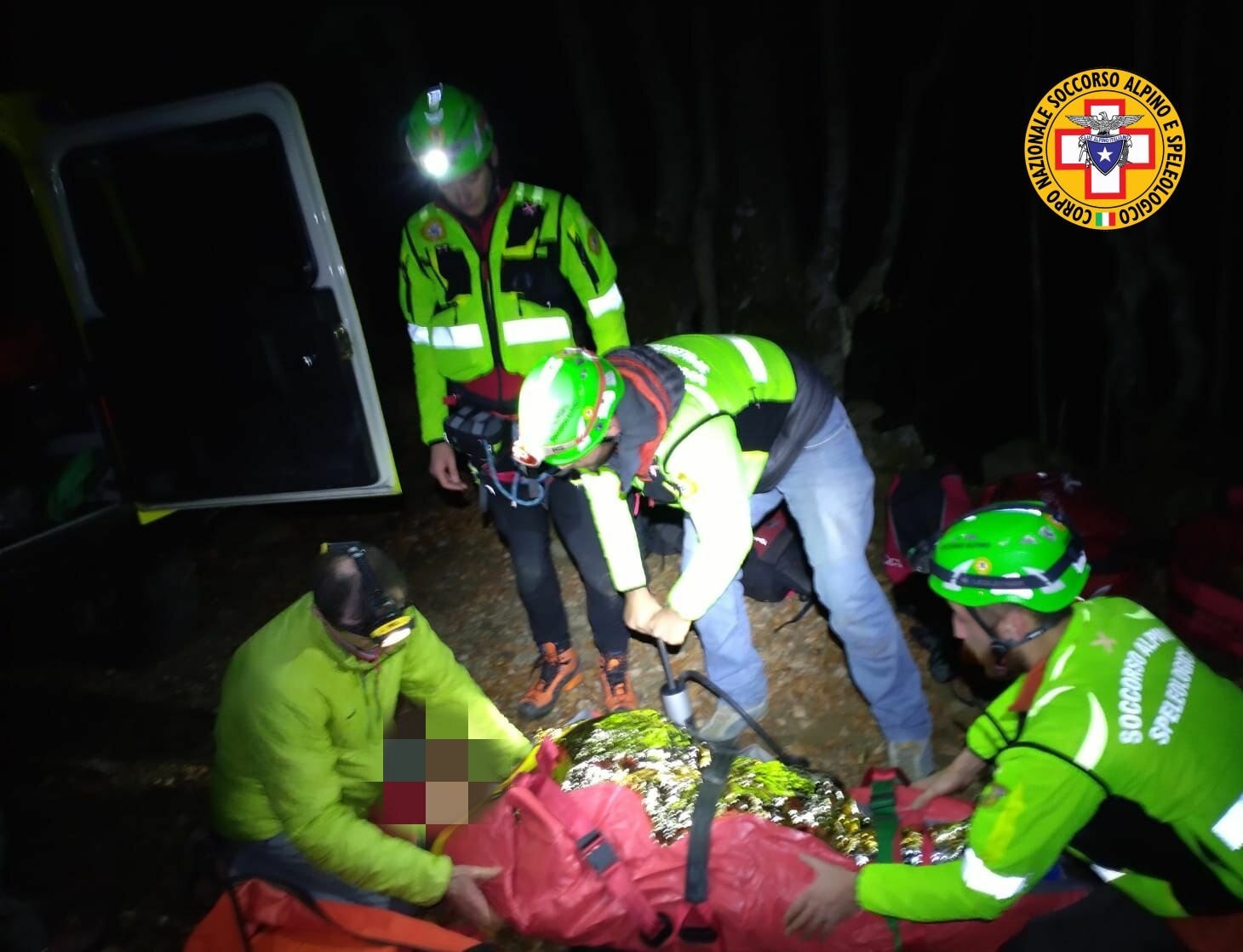 21 novembre 2021. Monte Ravino (Villa Minozzo - Re) Escursionista un gravi condizioni dopo una scivolata.