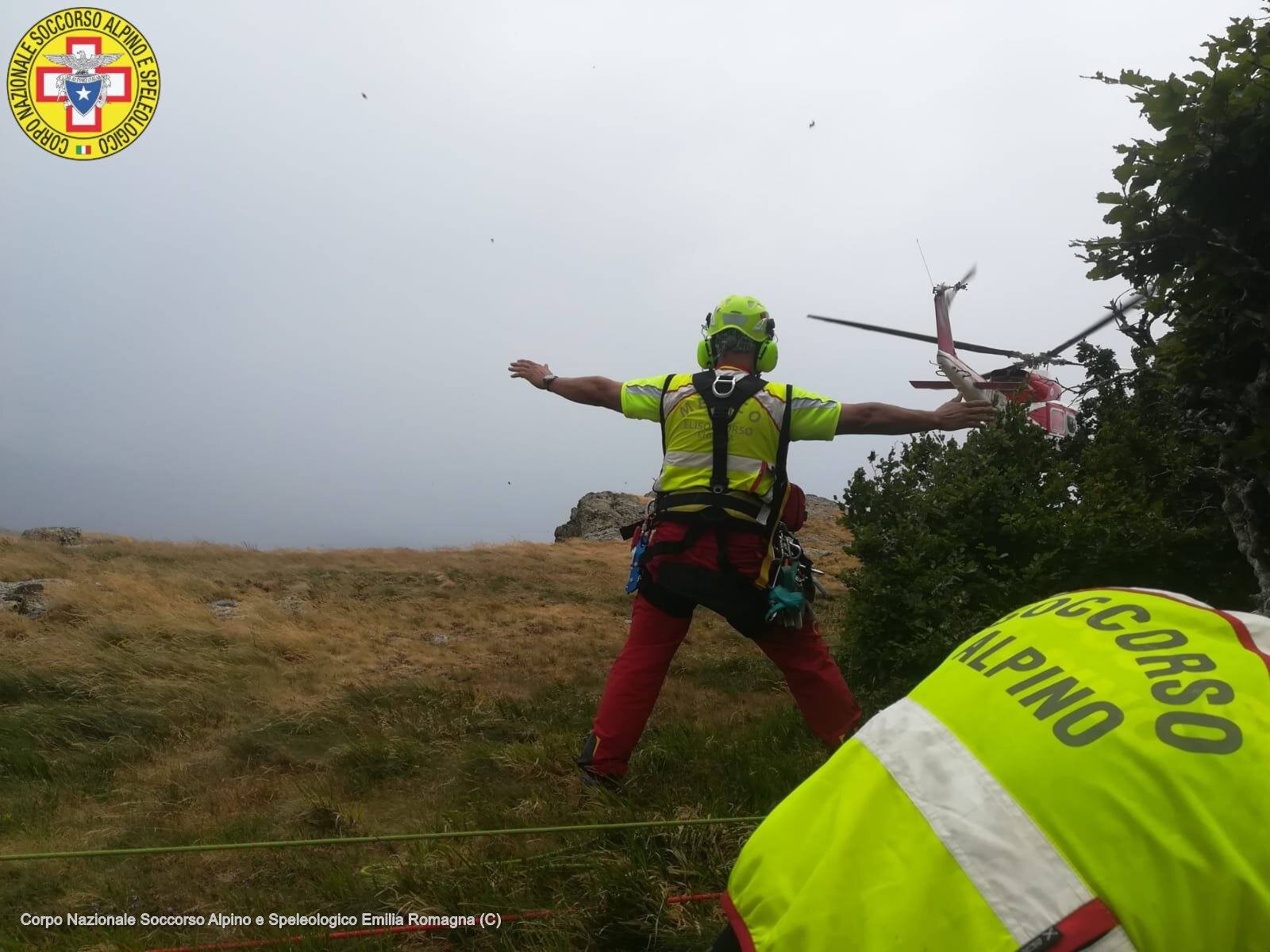 14 luglio 2019.Rocca del Prete. Soccorso climber precipitata durante arrampicata.