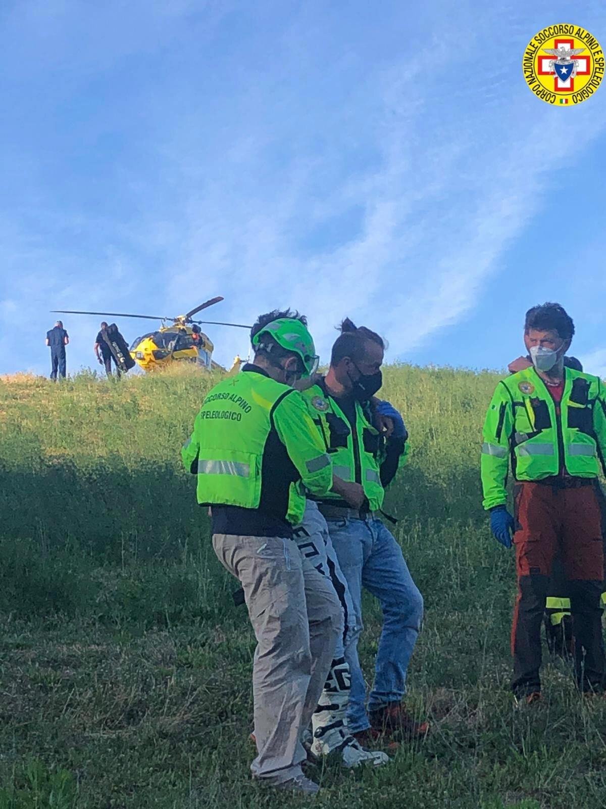 24 giugno 2021. Monte Orsello - Guiglia (MO). Cade dalla moto e si procura un trauma ad una spalla.