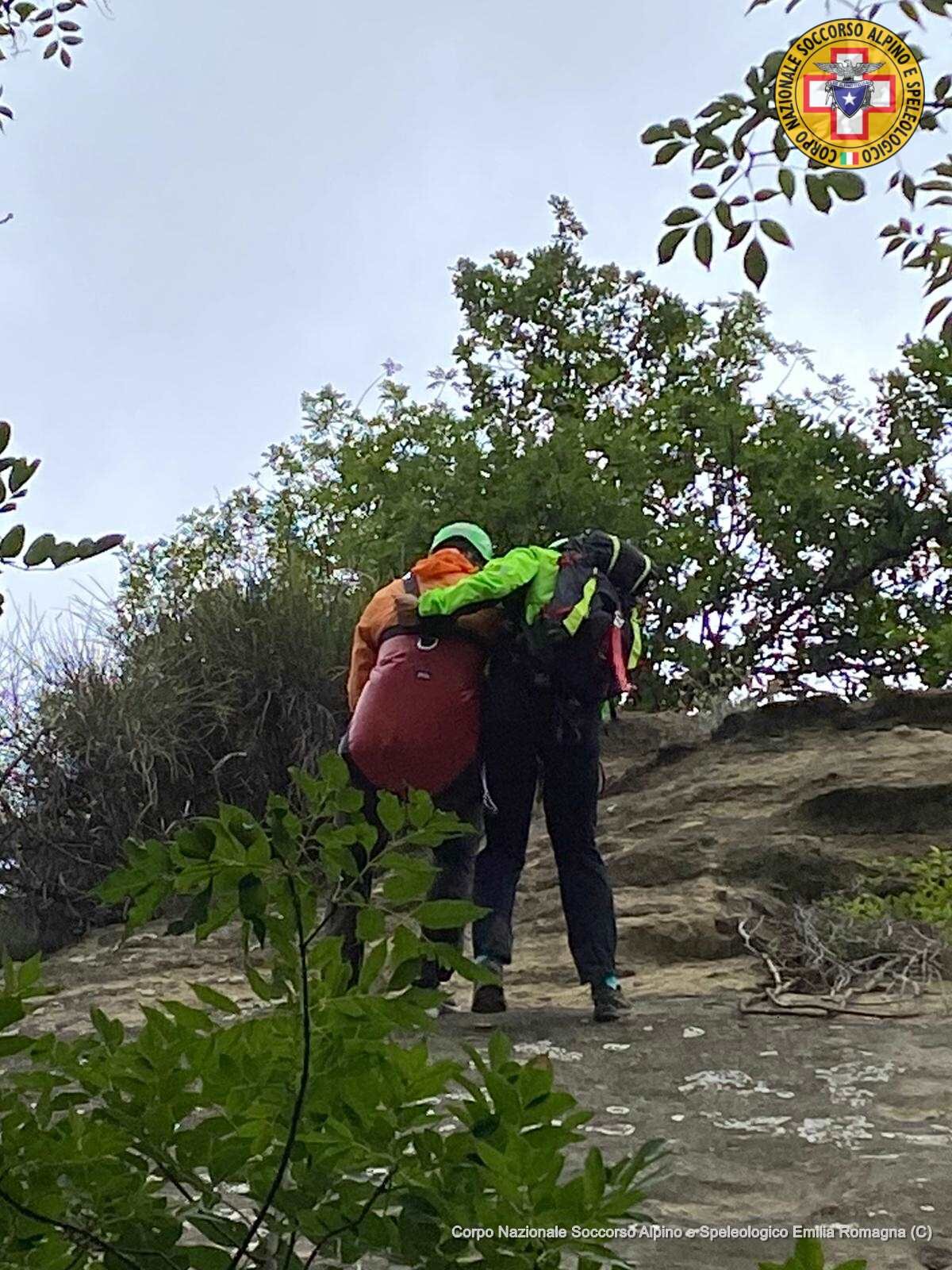 7 luglio 2020. Riserva del Contraffattore Pliocenico - Sasso Marconi (BO). Escursionista in difficolt&agrave;.