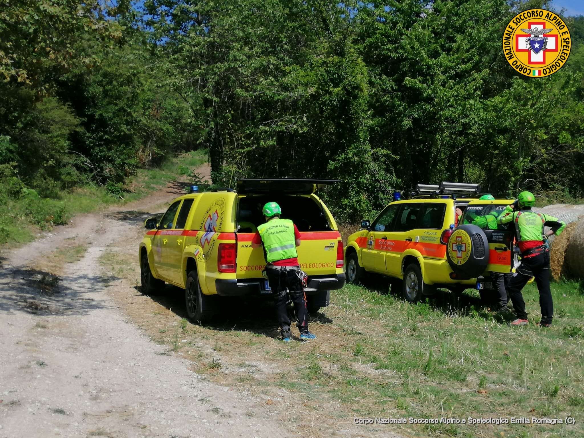 15 agosto 2020. Monte Pillerone (Travo -Pc) Cade in mountain-bike, recuperato dal Soccorso Alpino.