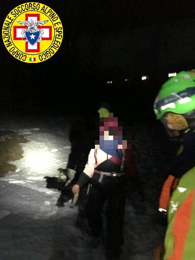 2 giugno 2019. Fosso di Mezzo Corno alle Scale (BO). Perdono l'orientamento, localizzati e raggiunti dal Soccorso Alpino.