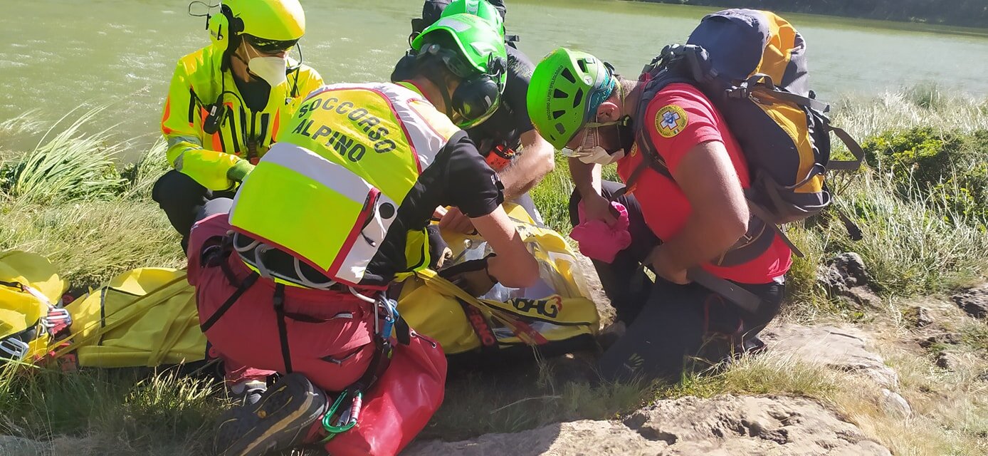 15 agosto 2021. Lago Nero (Ferriere - PC) Escursionista colto da malore.