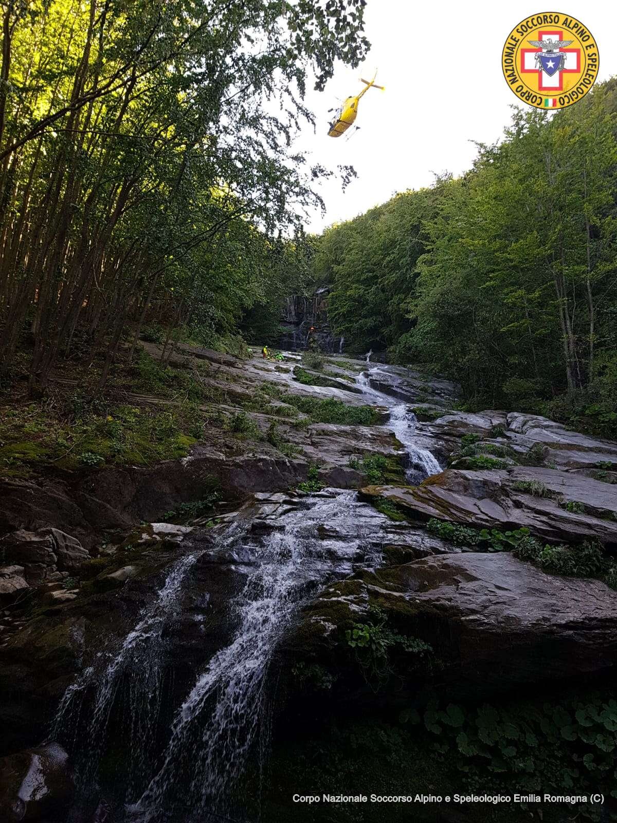 21 agosto 2020. Bambino di 11 anni cade dalle cascate del Doccione ai Taburri nel comune di Fanano.
