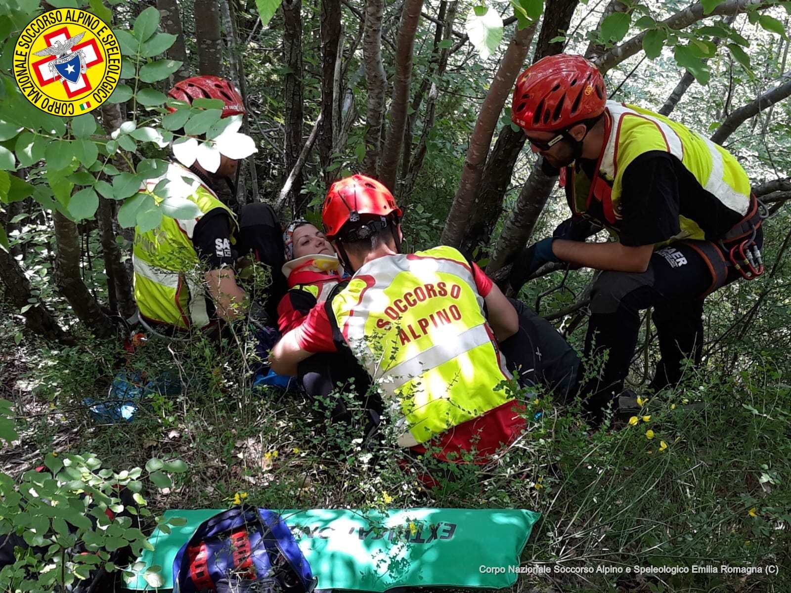 19 maggio 2018. Rocca San Casciano (FC). Continuo addestramento per il Soccorso Alpino.