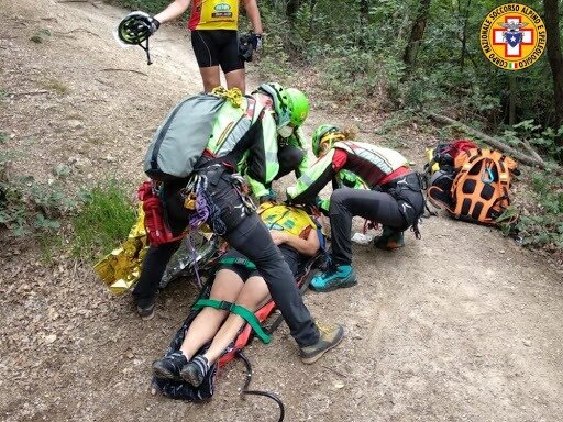 14 maggio 2021. Sestola (MO). Due incidenti in mountain bike.