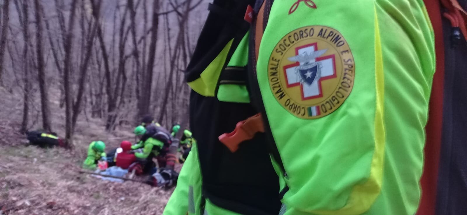 9 aprile 2022. Ottone (PC). Difficoltoso intervento di soccorso ad una donna.