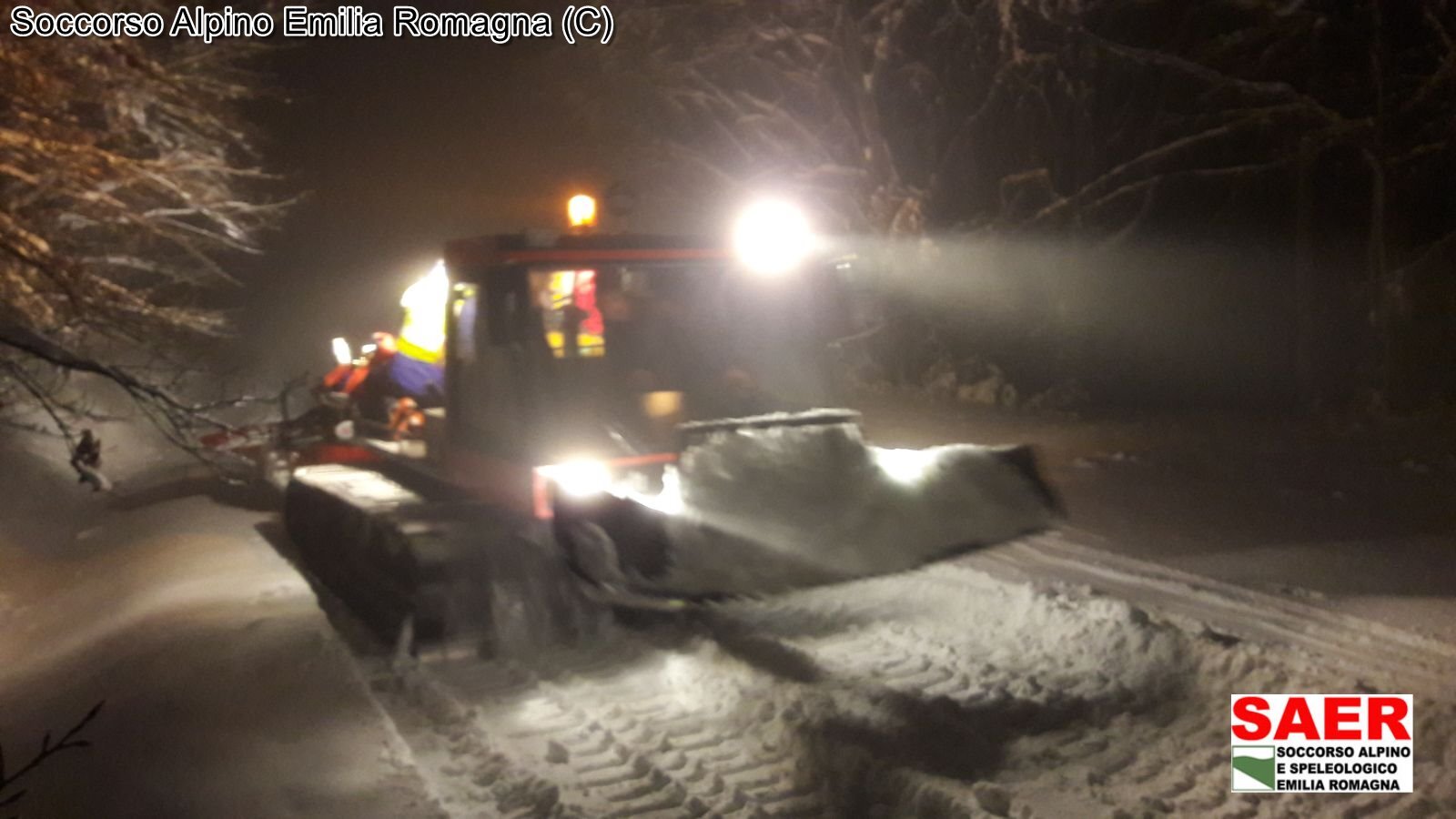 1 dicembre 2017 - Pian di Cancelli, Monte Falco (FC). Intervento congiunto SAER e SAST.